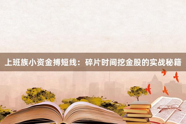 上班族小资金搏短线：碎片时间挖金股的实战秘籍